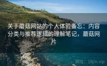 关于蘑菇网站的个人体验备忘：内容分类与推荐逻辑的理解笔记，蘑菇网片