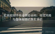 红桃视频不完全体验说明：视觉风格与整体观感的真实评价