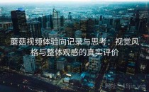 蘑菇视频体验向记录与思考：视觉风格与整体观感的真实评价