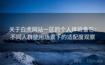 关于白虎网站一区的个人体验备忘：不同人群使用场景下的适配度观察