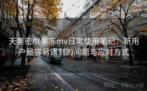 天美密桃果冻mv日常使用笔记：新用户最容易遇到的问题与应对方式