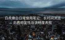 白虎嫩白日常使用笔记：长时间浏览后的稳定性与流畅度表现