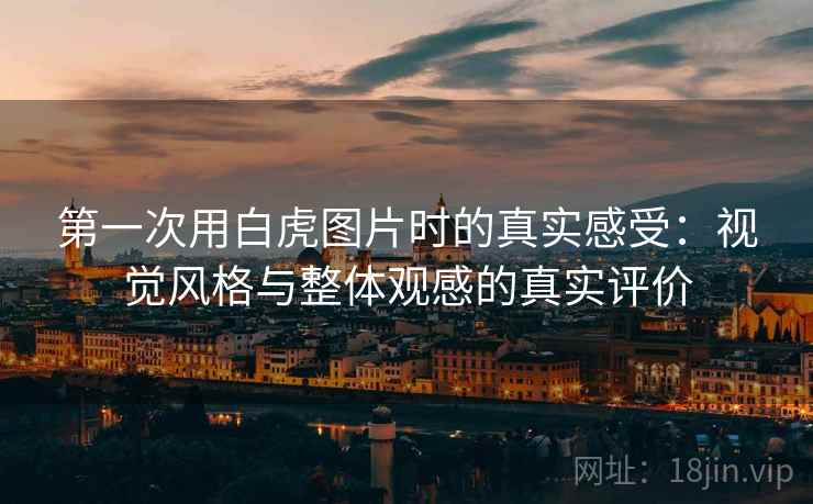 第一次用白虎图片时的真实感受：视觉风格与整体观感的真实评价  第1张