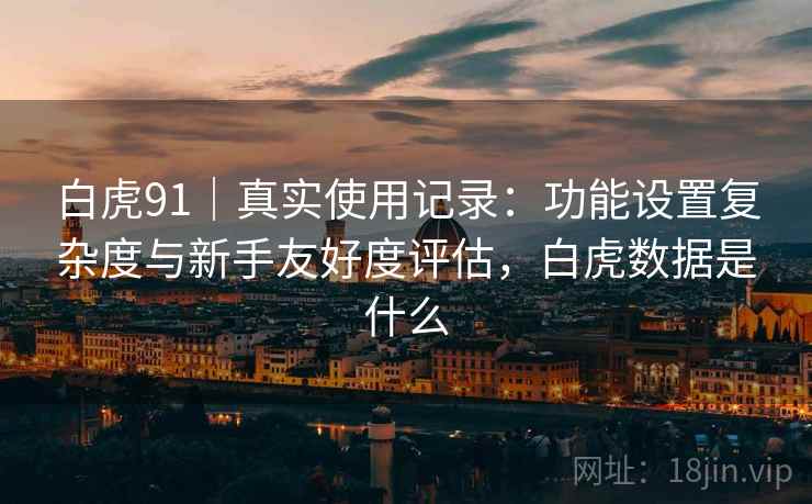 白虎91｜真实使用记录：功能设置复杂度与新手友好度评估，白虎数据是什么  第2张