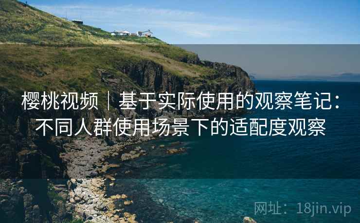 樱桃视频｜基于实际使用的观察笔记：不同人群使用场景下的适配度观察  第2张