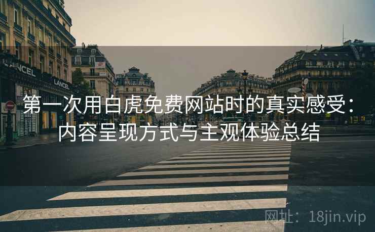 第一次用白虎免费网站时的真实感受：内容呈现方式与主观体验总结  第1张