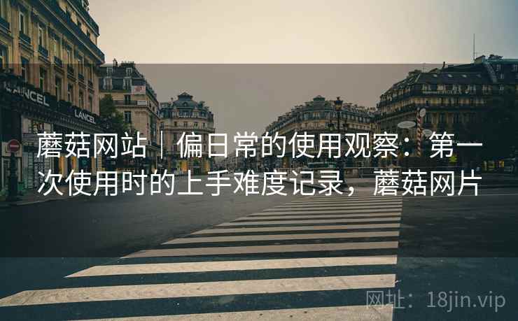 蘑菇网站｜偏日常的使用观察：第一次使用时的上手难度记录，蘑菇网片  第2张
