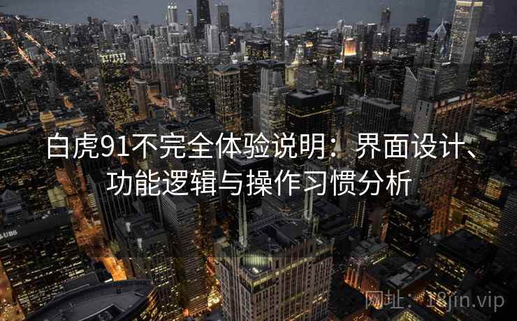 白虎91不完全体验说明：界面设计、功能逻辑与操作习惯分析  第2张
